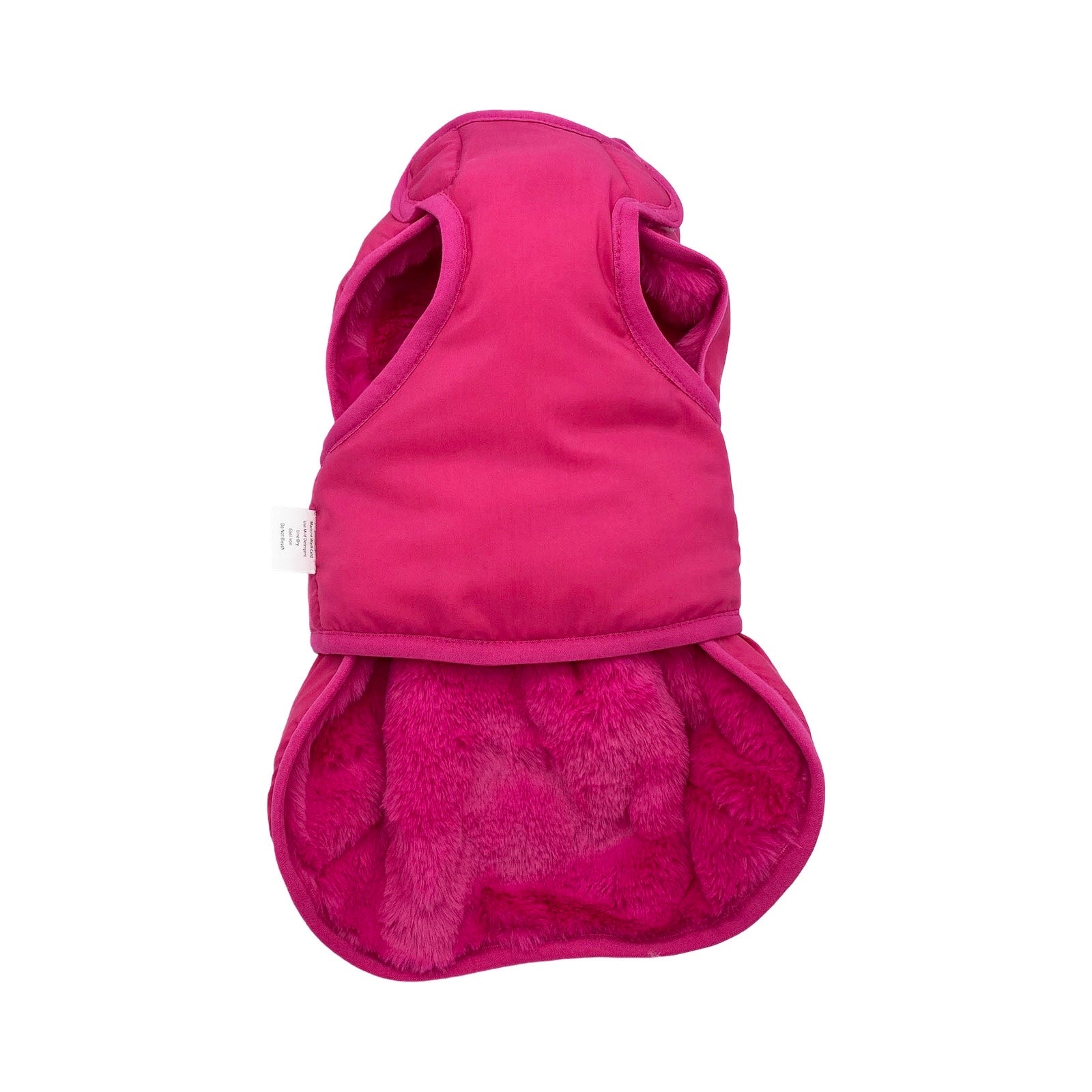 トップス 00s Pink fur vest Hot pink fur vest top