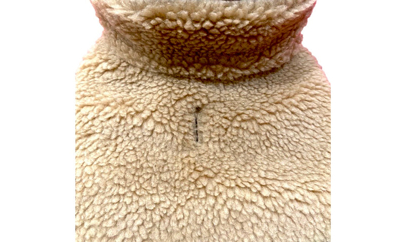 'Corey' Faux Shearling Coat-Camel